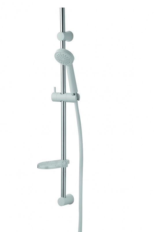 A-Collection Basic III Dusjsett 770 mm med Flex Veggfeste Hvit