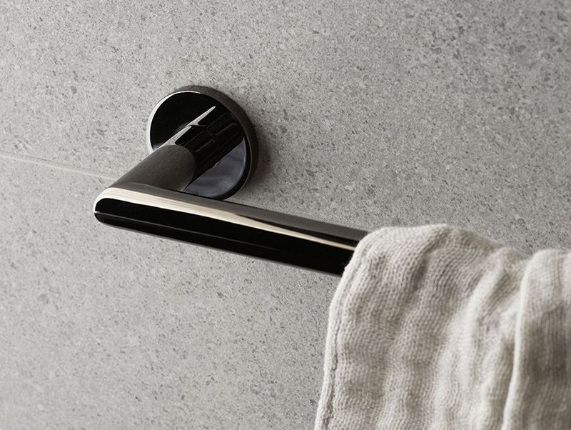 Tapwell håndklestang TA211 PVD Black Chrome, 450mm