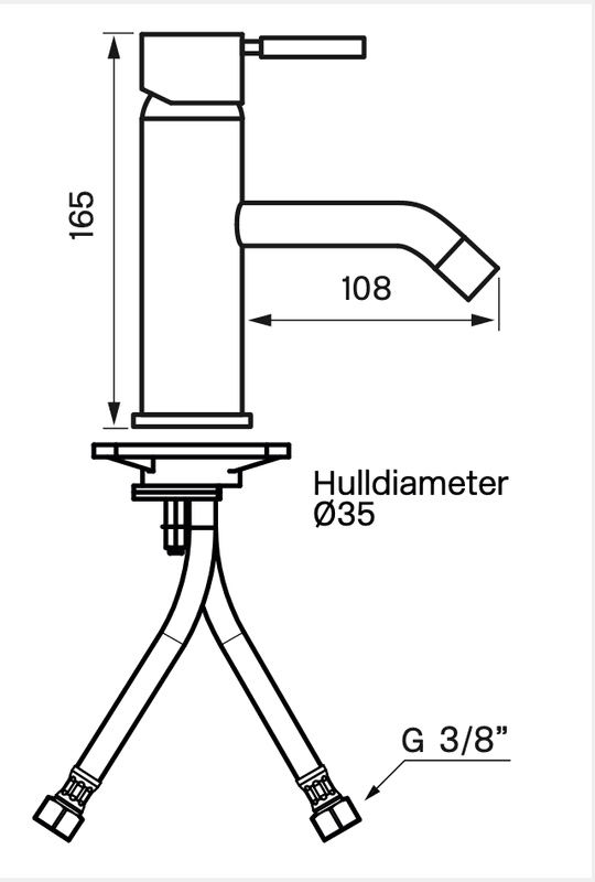 Tapwell EVM071 Servantbatteri Oksiderende Messing