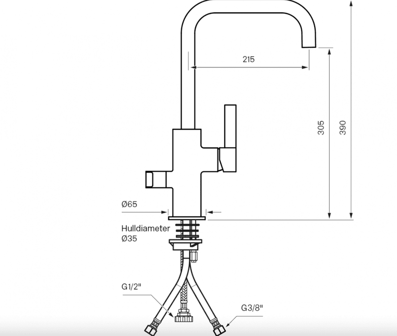 Tapwell ARM984 Kjøkkenbatteri Oksiderende Kobber