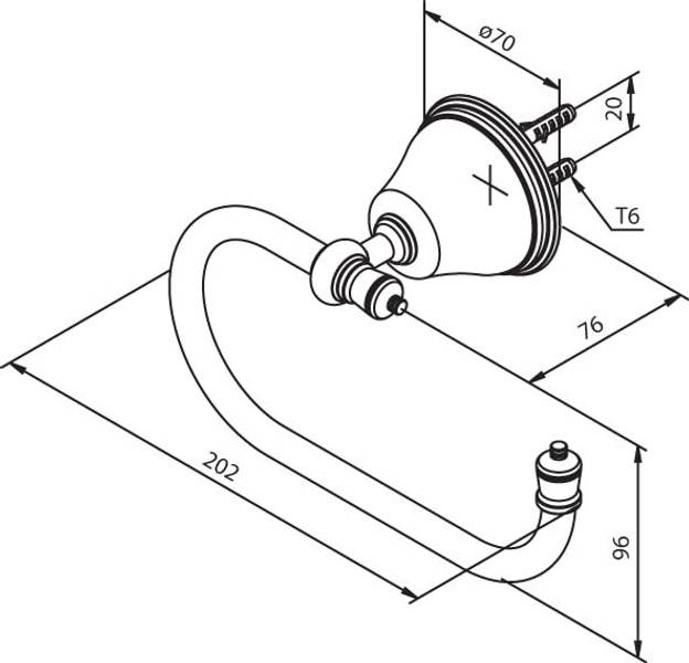 Tradition toalettpapirholder, krom