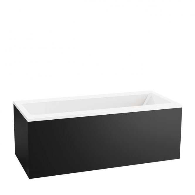 Hovedbilde Vikingbad Badekar Kvadrat DUO 180m/panel sort ...