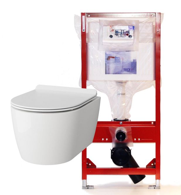 Hovedbilde Vikingbad Aida kompakt med SLIM soft close sete ...