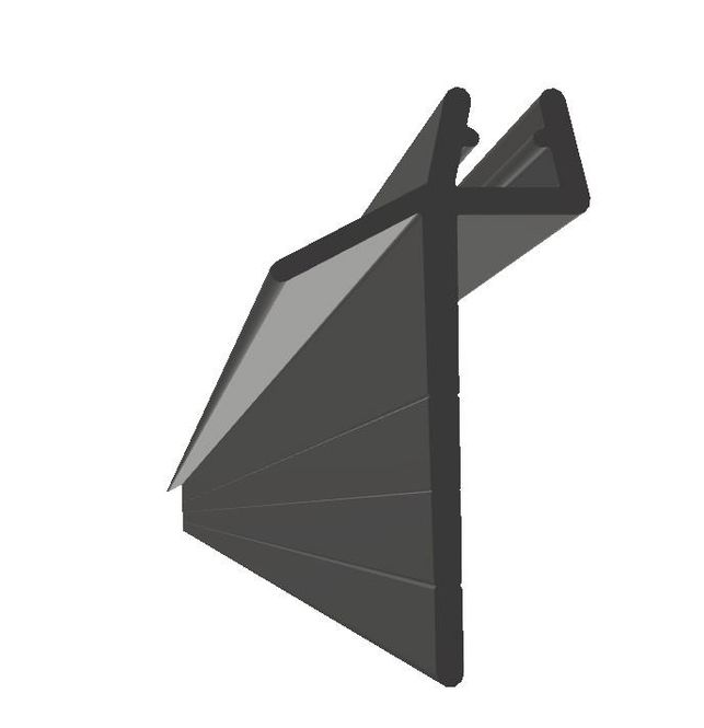 Hovedbilde Subbelist LIAM PVC 32mm Rivbar 100cm