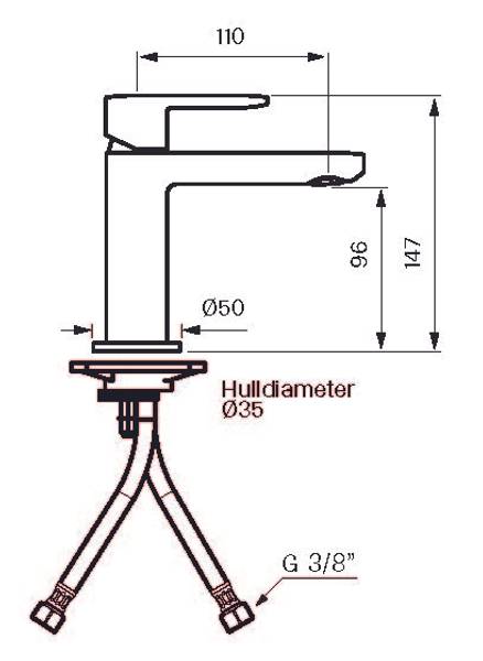 Tapwell CA071 Oksiderende kobber servantbatteri