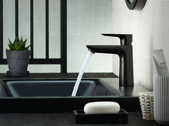 Hovedbilde Hansgrohe servantbatteri Talis E110 matt svart