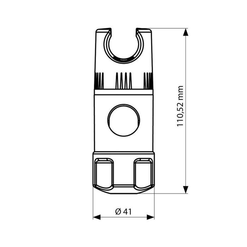 Tiger Glider til dusjstang Ø19mm krom