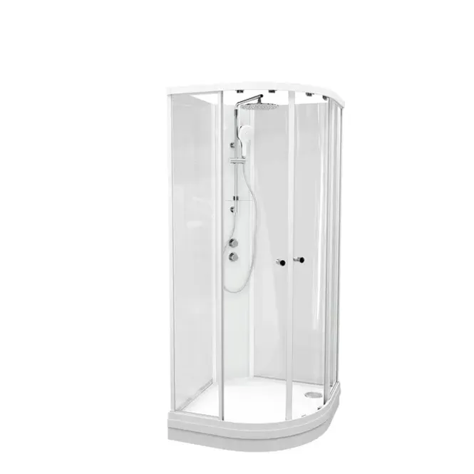Hovedbilde Dusjkabinett SOFIA pluss 80x80x210cm hvit/klar ...