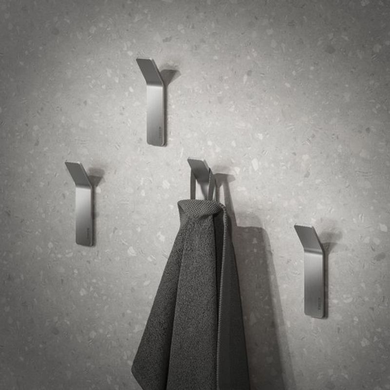 Tiger Single krok børstet stål 2stk