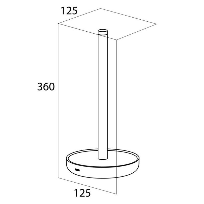 Tiger Orion reserverullholder frittstående sort