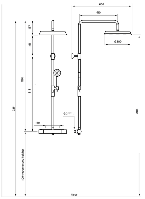 Hovedbilde Tapwell ARM7200 Takdusj Bronze