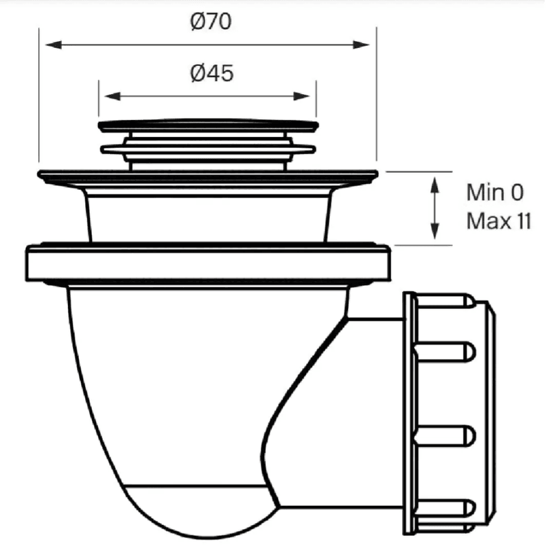 Tapwell 22200 Bunnventil badekar