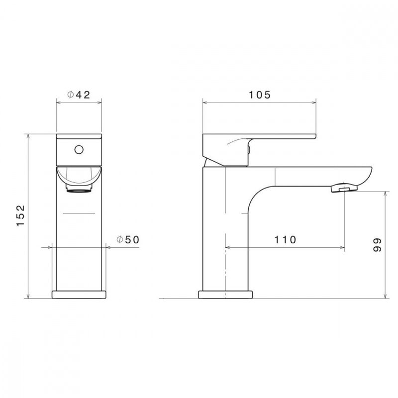Extro servantkran, krom