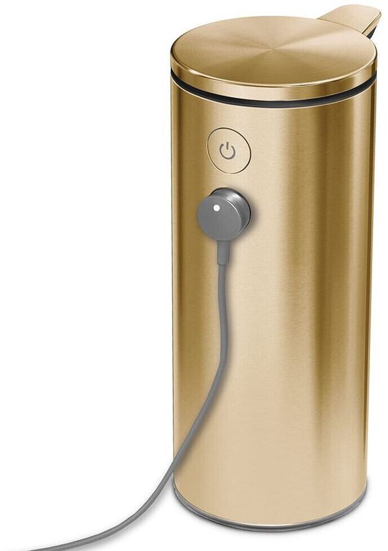 Simplehuman ST1067 Oppladbar Såpedispenser med adaptiv sensor – Messing