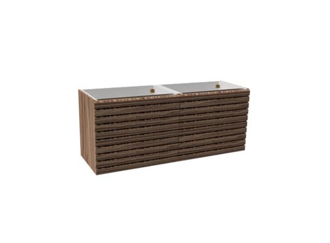 Hovedbilde Vikingbad MIE 140DBL Servantskap, STAV, valnøtt