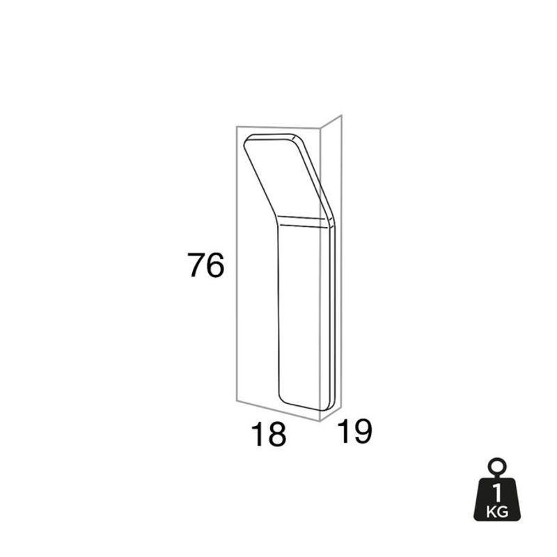 Tiger Single krok matt sort 2stk